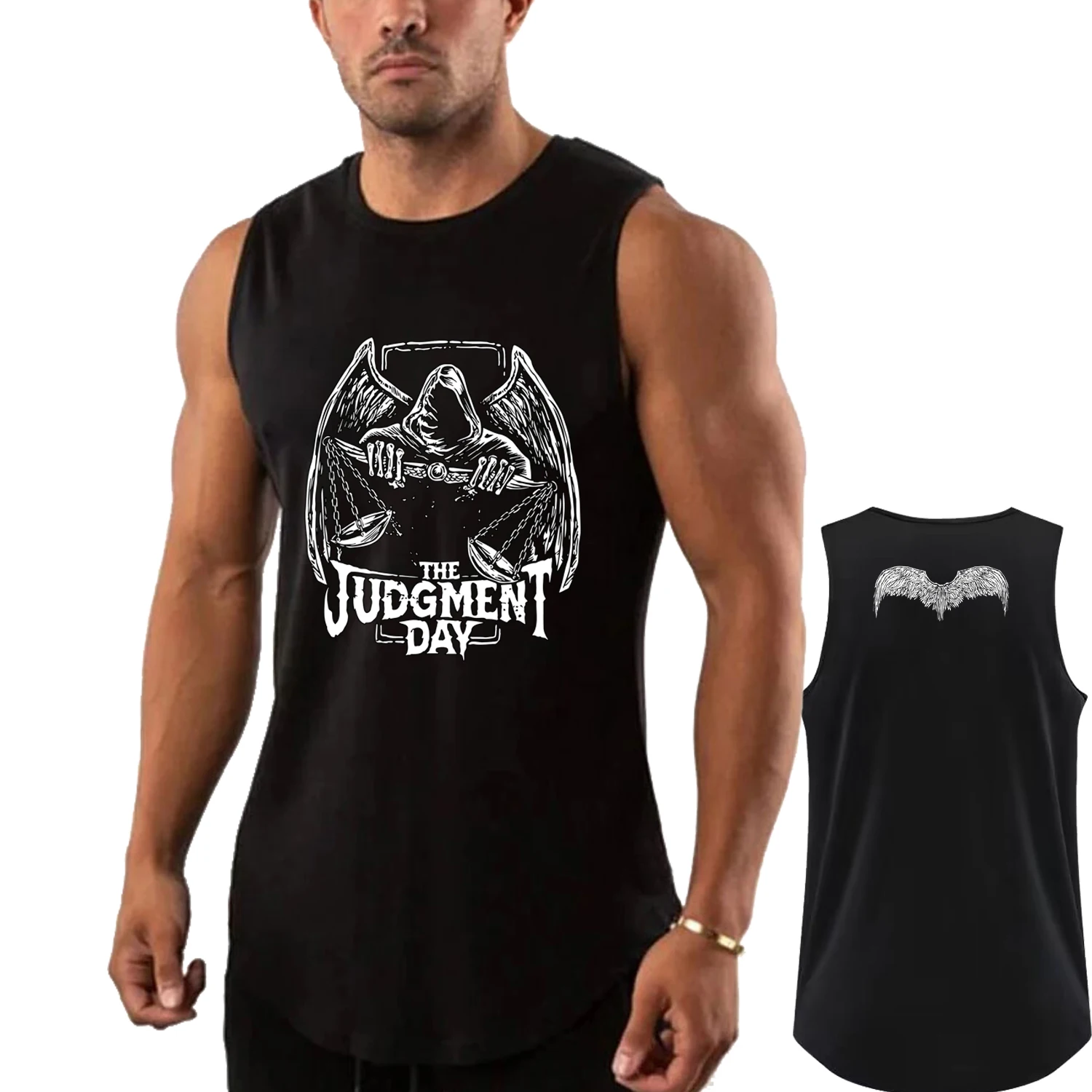 Men's Wrestling Fans 2025 Summer New Rhea Ripley The Judgment Day Black Tank Top Street Casual Fashion Top