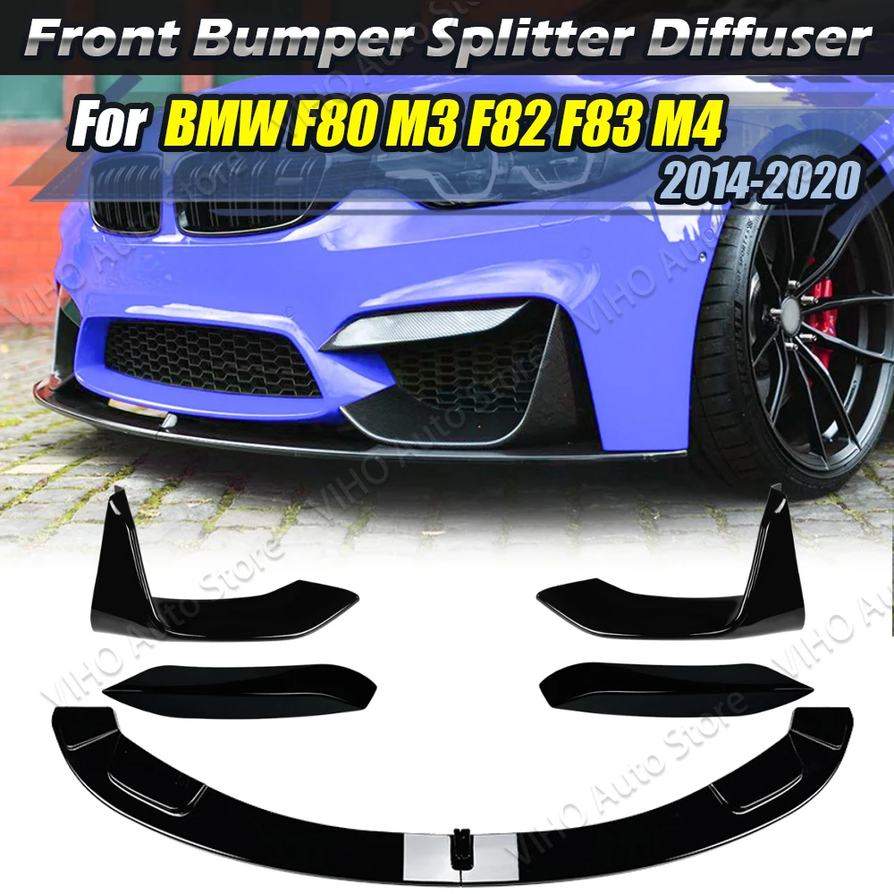 Für BMW 3er 4er M3 M4 F80 F81 F82 F83 2014-2020 MP Style Auto Frontstoßstange Splitter Lip Diffusor Body Kit Spoiler Schutz