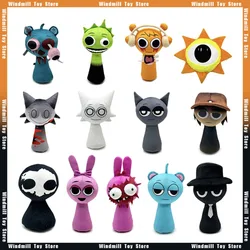 30 cm Sprunki Incredibox Peluş Oyun Karikatür Anime Peluş Kawaii Sevimli Dolması Yumuşak Bebekler Koleksiyon Odası Dekorasyon Hediyeler Çocuk Oyuncakları