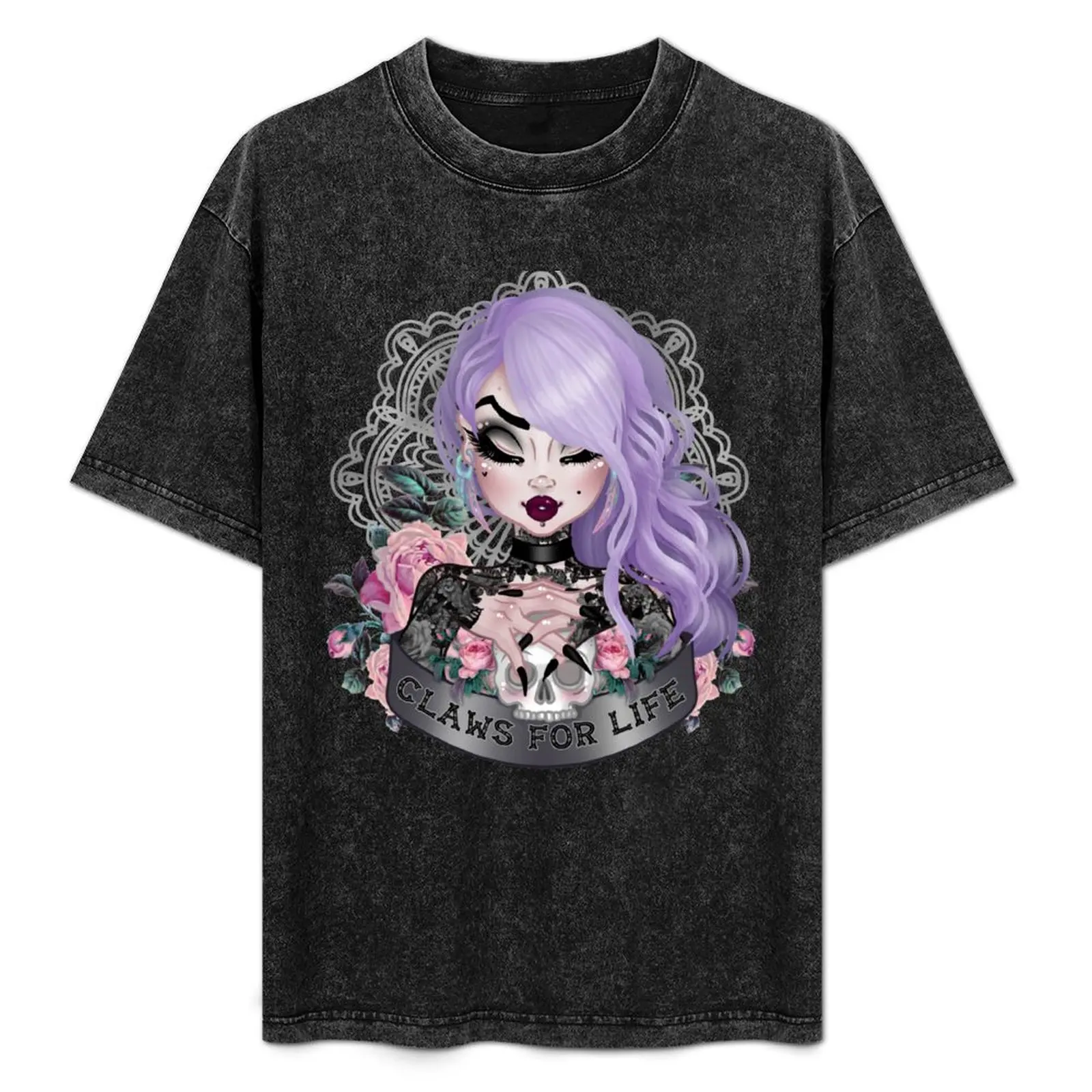 

Claws for Life Purple Edition T-Shirt Fashion Pattern Printed Tee Shirt