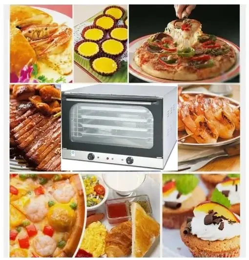 Wholesale Professional Convection Oven 4 Pans with Timer Commercial Electric Oven Multifunctional Pizza Oven