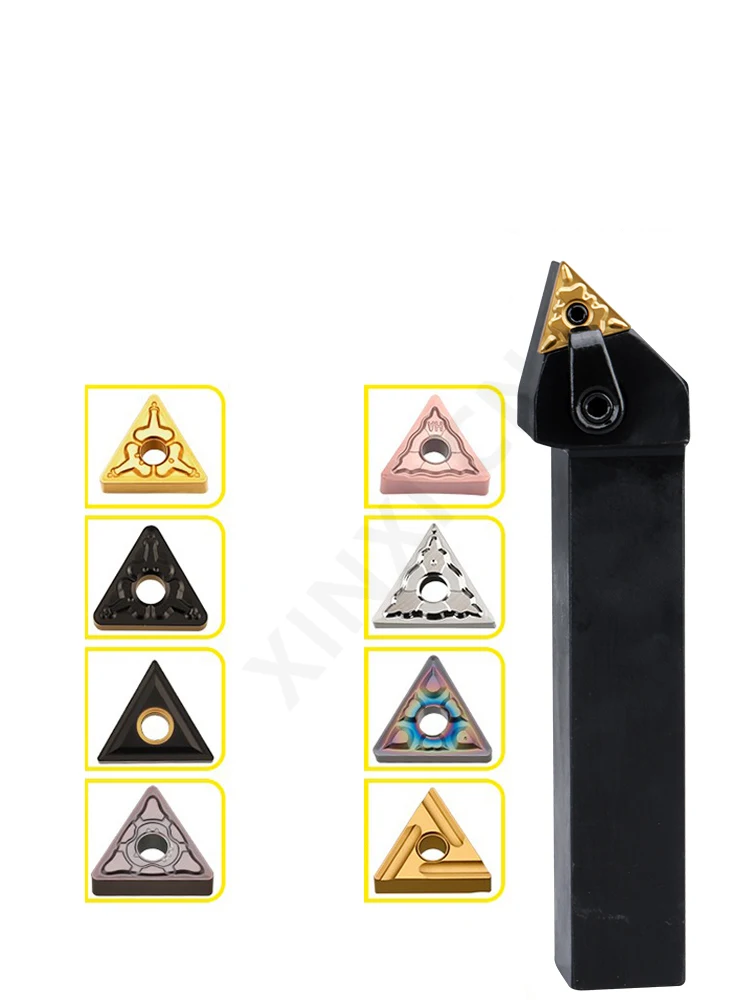 CNC Lathe 75 Degree External Turning Tool Holder MTBNR with Compound Triangular Insert Clamp Type for Metal Machining