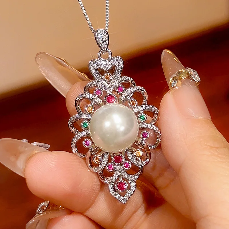New Style Jewelry Necklace Pearl Natural Australian White Pearl South Sea Pearl Women's Fashion High-end Elegant Wholesale