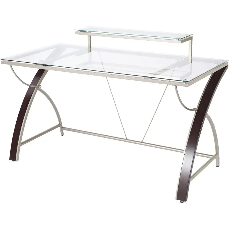 

Bureau d'ordinateur en verre, 55 "W