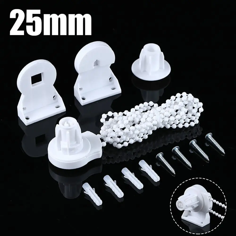 Roller Blind Fitting Clip Acessórios, Kit de reparo de peças, Ferramentas domésticas duráveis, Suportes, Cortina, Tubo-cego, Peças, 25mm