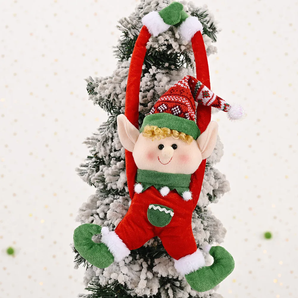 

2Pcs Christmas Red Fairy Curtain Buckle Door Hanging Lovely Curtain Tie Buckle for Festival Home Party Decoration