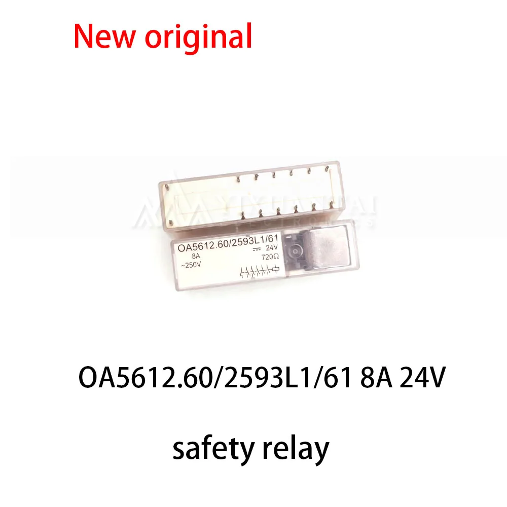 (1pcs) 100% New relay OA5612.60/2593L1/61 8A 24V 14 pin safety relay