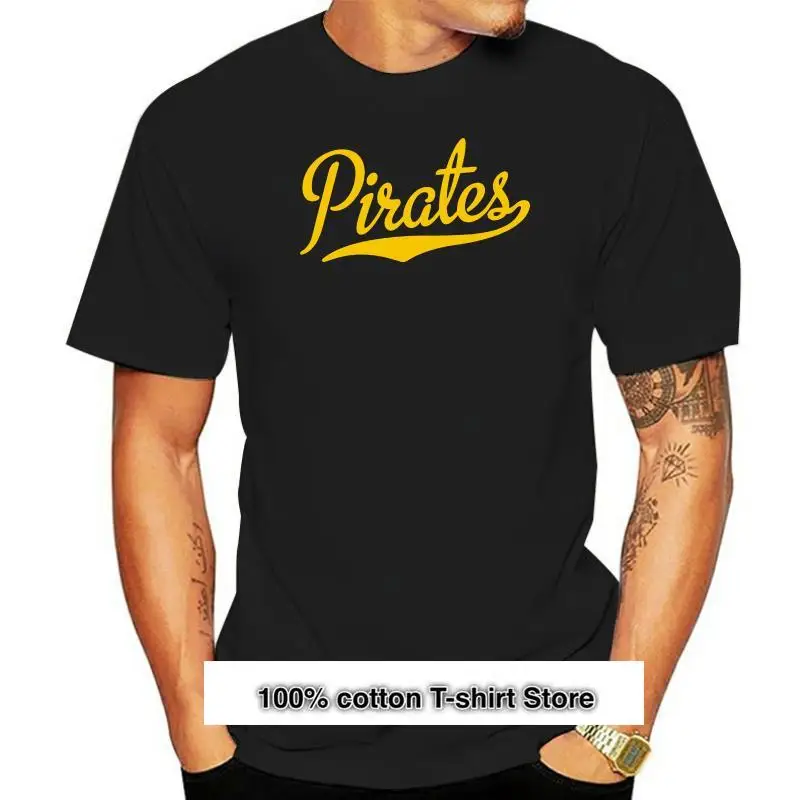 Camisa de cola de escritura de piratas, equipo de béisbol deportivo de escuela secundaria, todos los tamaños, colores