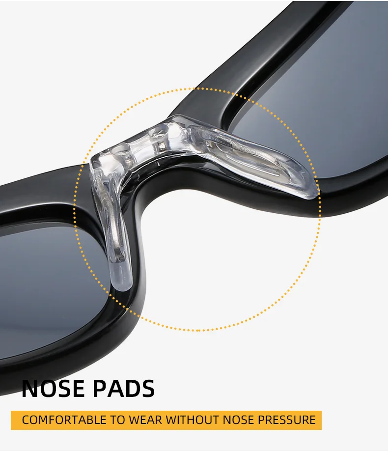 2026 Neue Rechteckige Sonnenbrille für Damen und Herren Vintage Outdoor Radsport Hip-Hop Punk Sonnenbrillen Y2k Brillen – Detail 8