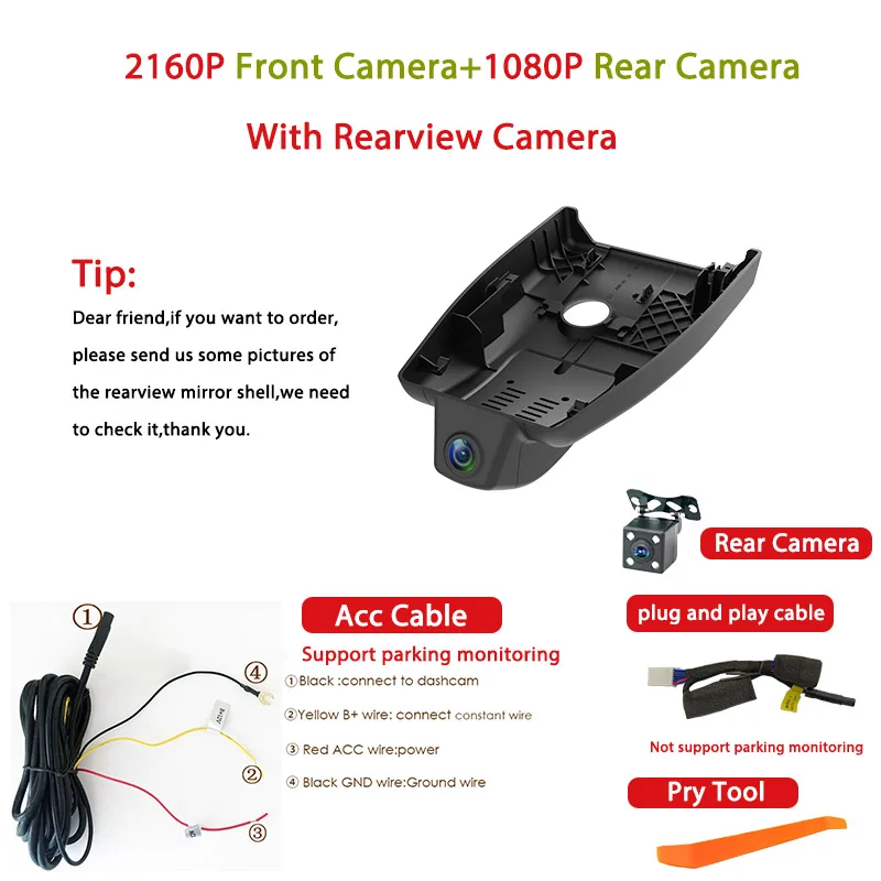 Full HD Auto DVR Plug & Play Wifi Videorecorder Dashcam Auto DVR Camera voor Toyota CHR IZOA 2017 2018 2019 2020 2021 2022