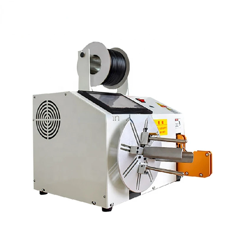 

2163 Hot sale semi automatic wire cable winder bundling machine/cable coiling machine/cable winding and tie machine