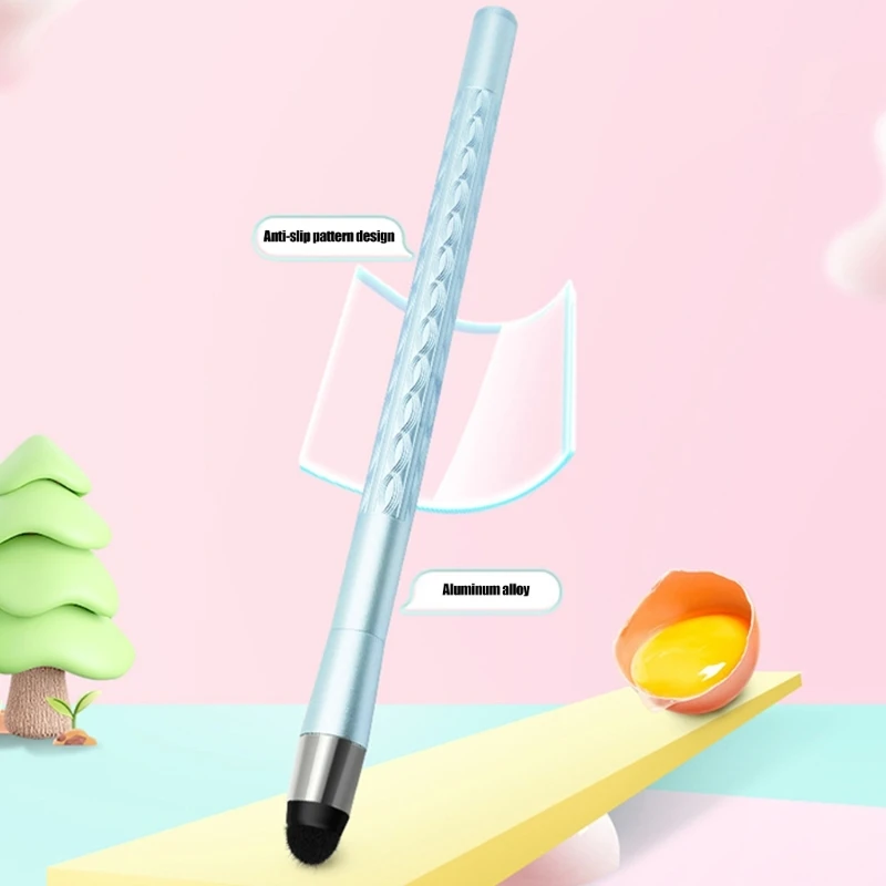 Metal Capacitive Touch Pen with Soft Tip and No Pairing Required for Phone Input, School Writing, and Desk Use 896C