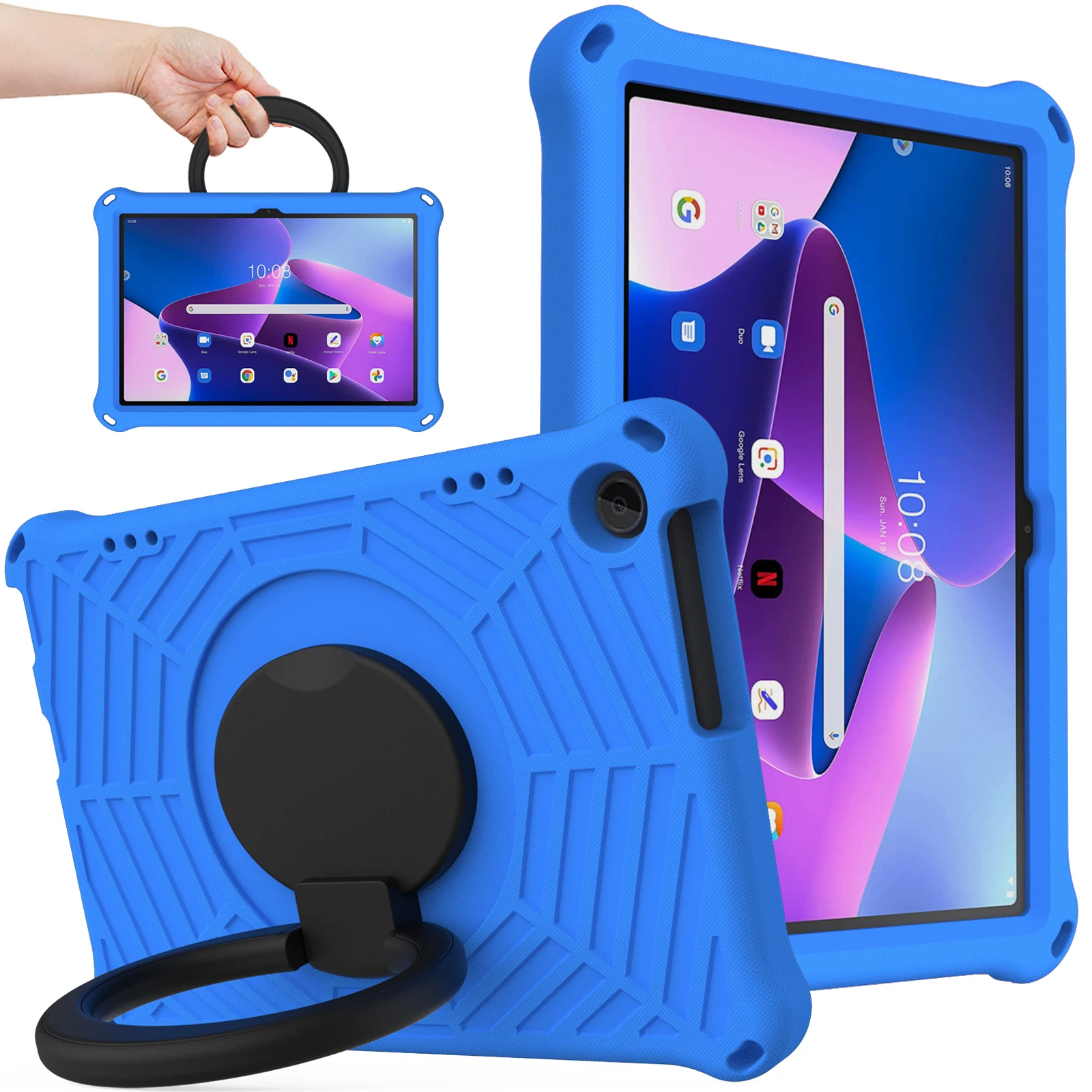 

For Lenovo Tab M10 (3rd Gen) 10.1" TB-328F/TB-328X 2022 EVA Tablet Case Kids Children Cartoon Stand Cover Funda