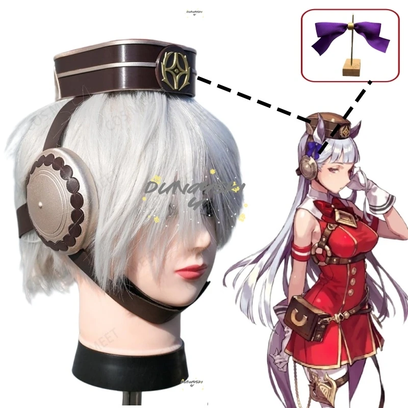 

Аксессуары для волос с 3D принтом золотого корабля, реквизит для косплея, головные уборы для Uma Musume Pretty Derby, отлично подходит для карнавала на Хэллоуин