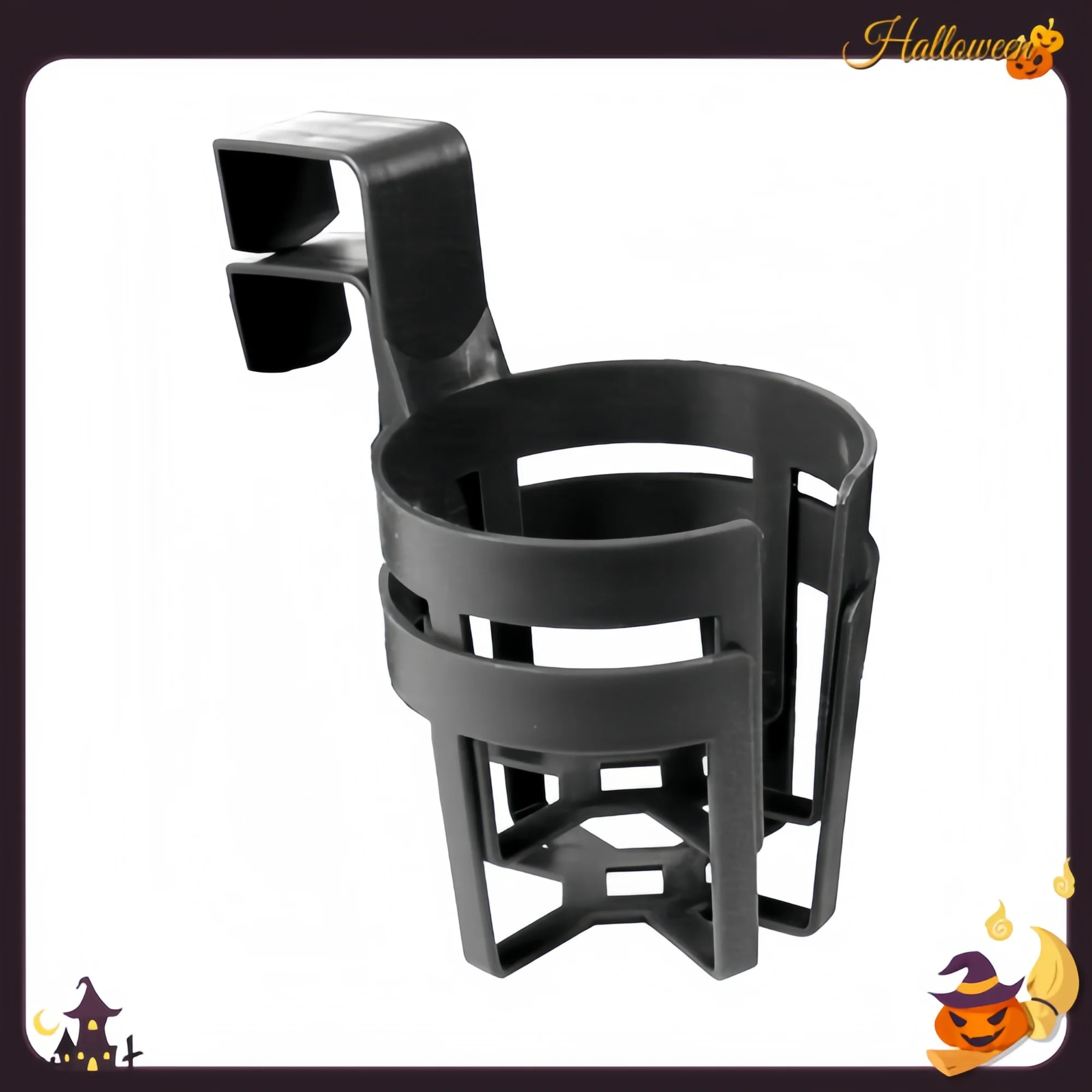 

Большой пластиковый подстаканник, 2 шт., черный - универсальный контейнер для напитков для использования в автомобиле, для домашнего офиса