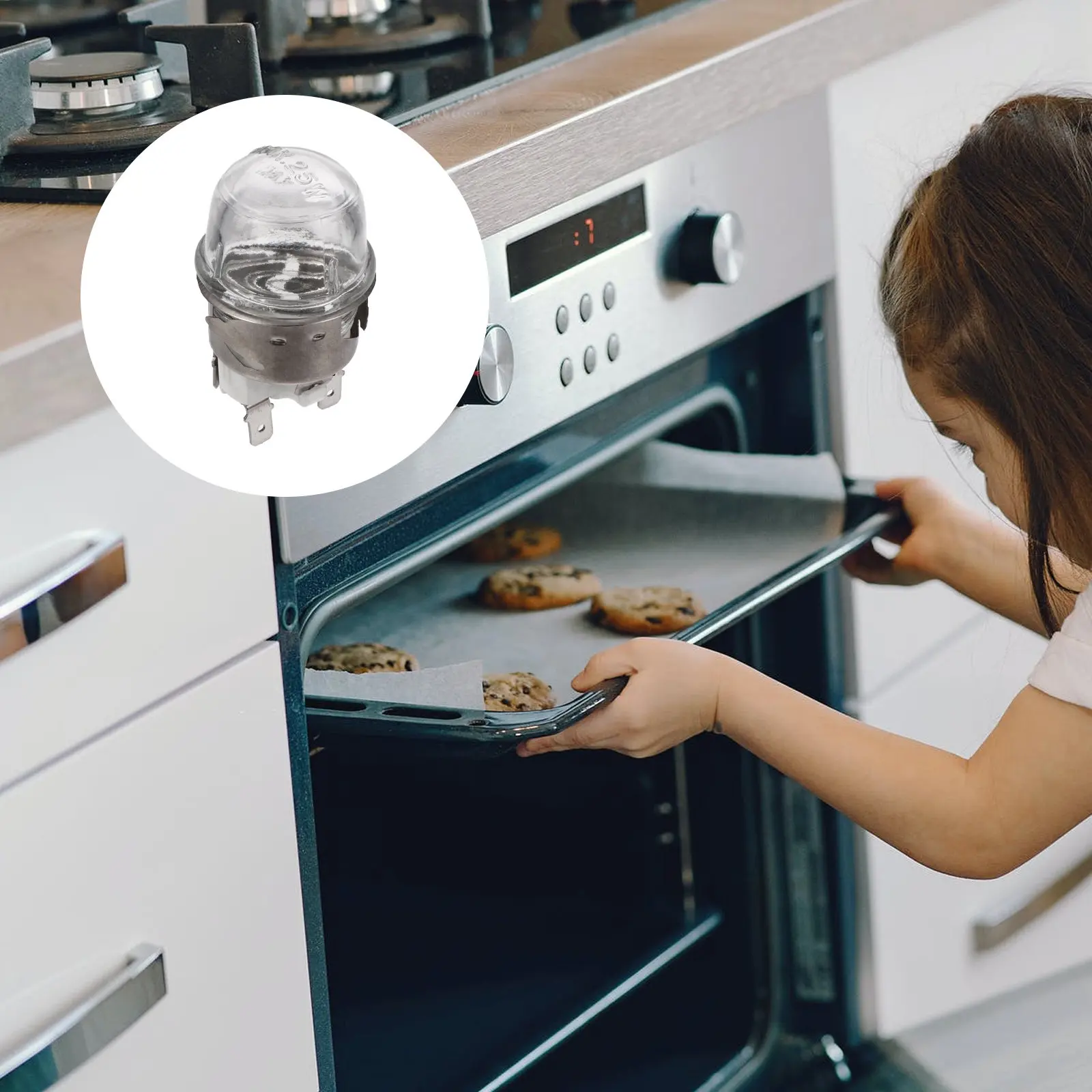 

Термостойкий держатель лампы G9 для духовки, адаптер для цоколя лампы, совместимый с большинством светильников G9, конструкция с защитой от старения