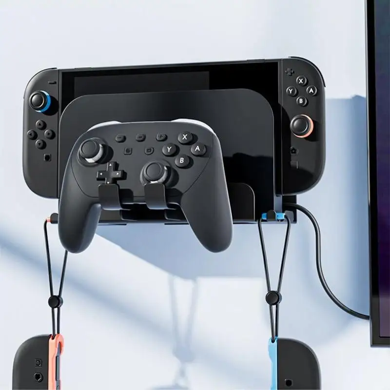 1 セットゲームアクセサリースイッチ 2 ホスト壁掛けブラケット NS2 大型ベース合金ブラケットハンドル収納スタンド