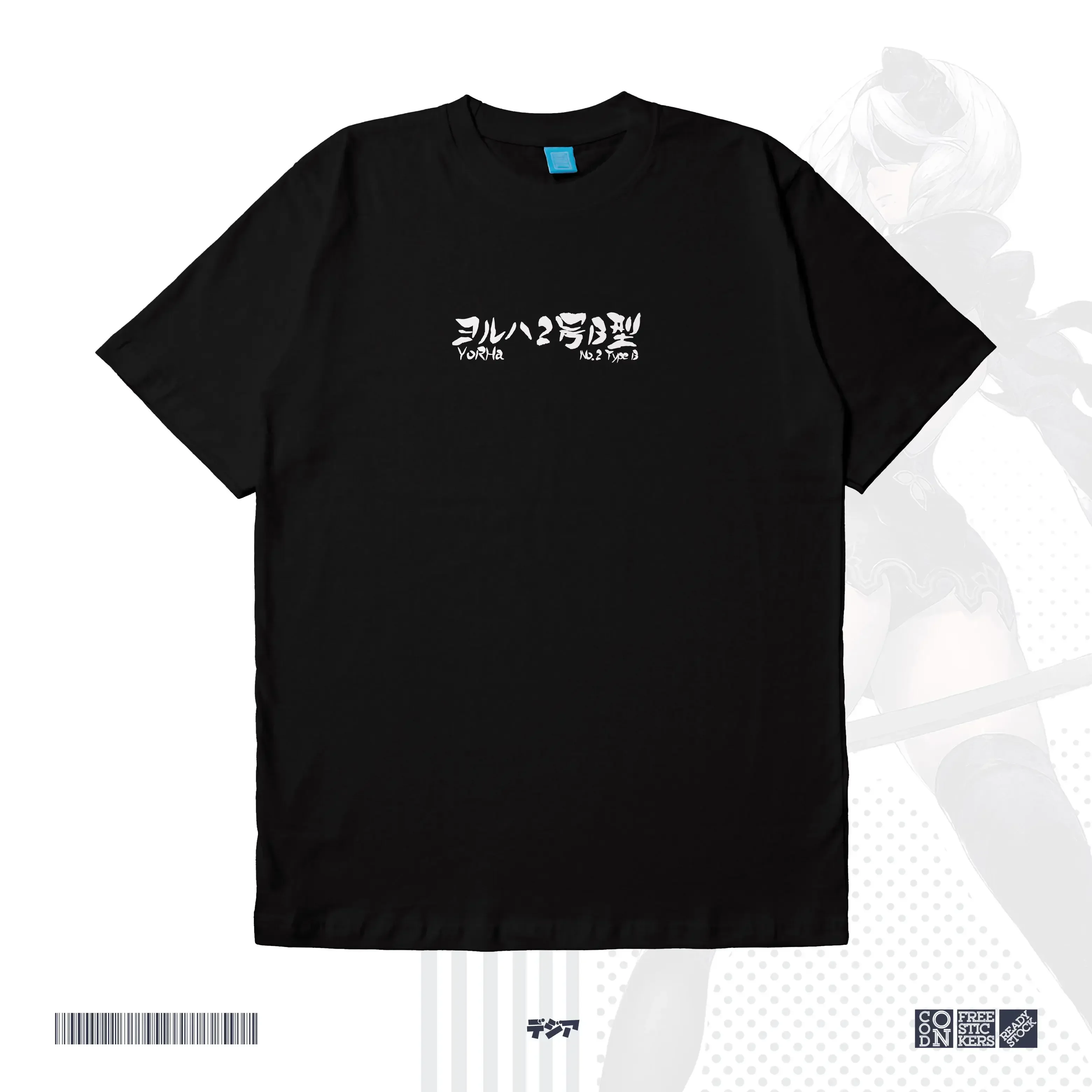2B YORHA NO 2 TYPE B NIER AUTOMATA GAME Kaos أنيمي مانغا باجو تي شيرت Japany DJA القماش #3