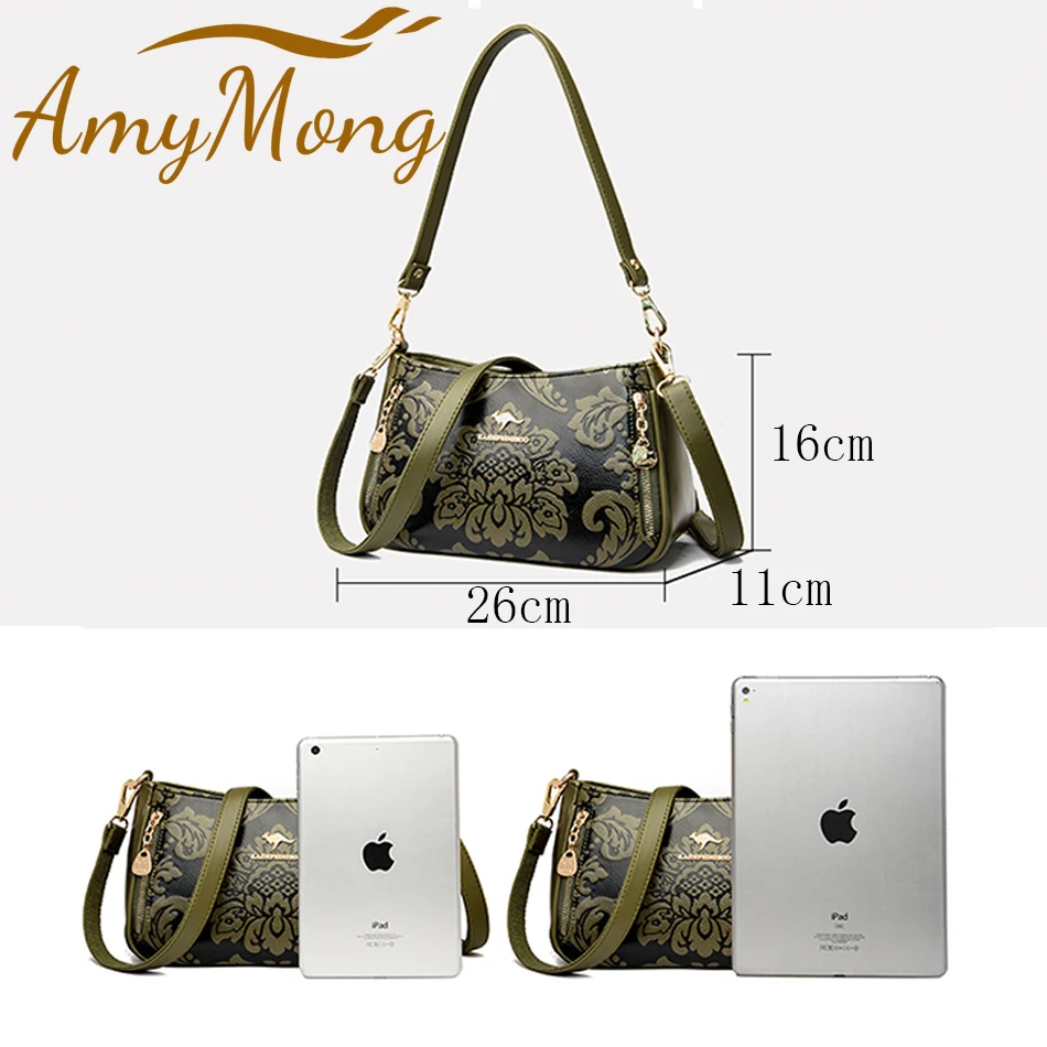 Women\'s Print Trendy Shoulder Bag High Quality Female Crossbody Messenger Sac Luxury Brand Designer Ladies Handbags and Purses