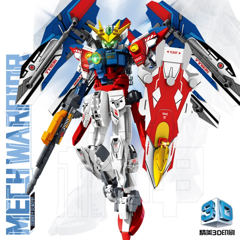 Battle Knight Transforming Robot Building Blocks Warrior Mech Action DIY Bricks Assembly Toy for Children Adult Perfect Gift