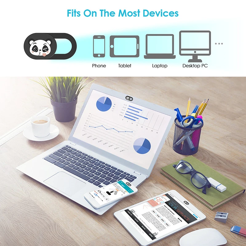 【3PCS Zoon Pattern WebCam Camera Cover Laptop Stickers For Laptops Smart Phone Privacy Protection Shutter Slider Sticker】