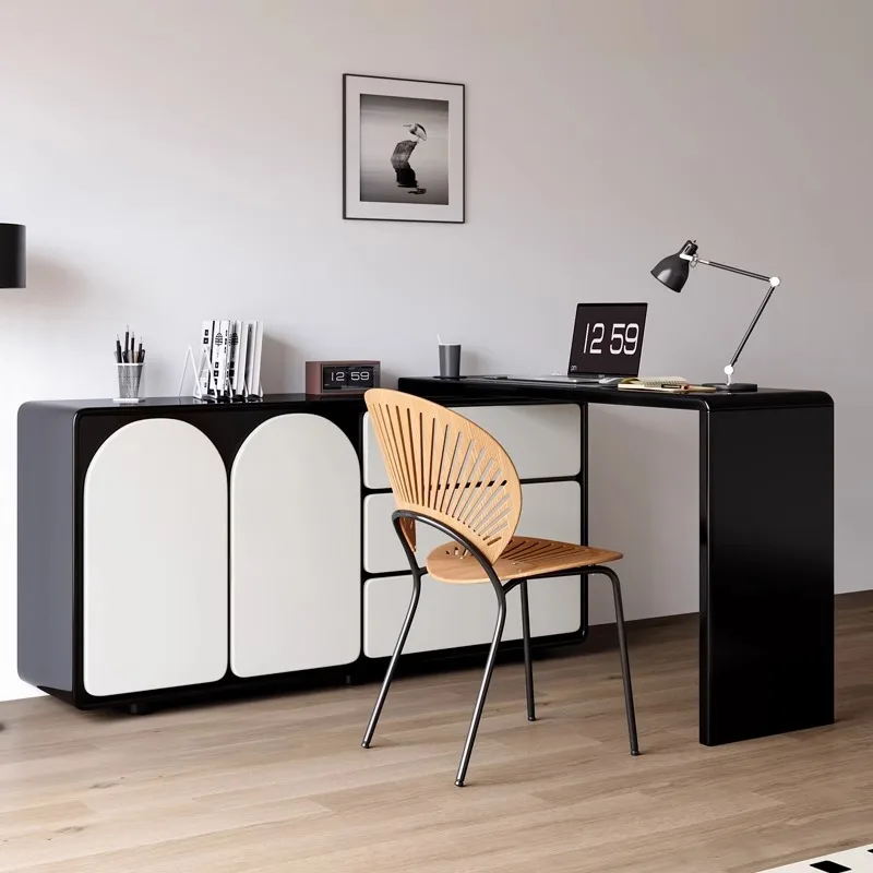 Modern Furniture Nail Salon Cheap Vanity Wooden Makeup Stand Woman Dressing Table Desk Hotel Silver Dresser Minimalist Black Set