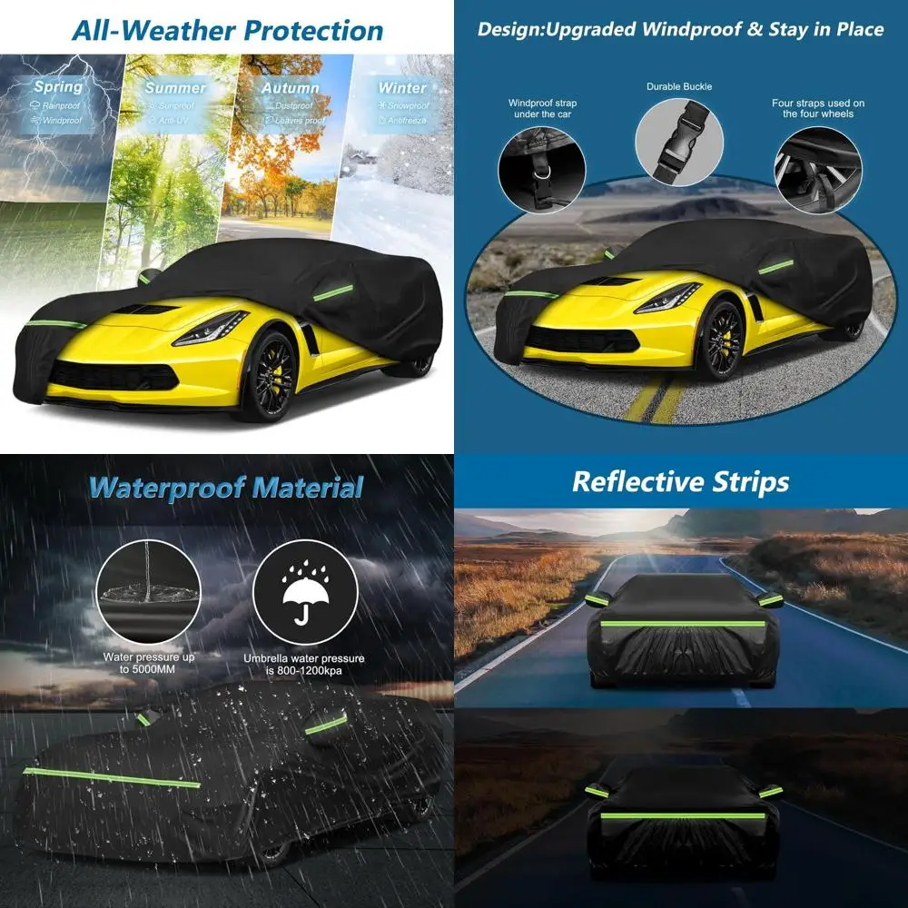 

All-Weather 420D Waterproof C7 Corvette Cover, 2014-2019 Stingray, Z51, Z06 Protection