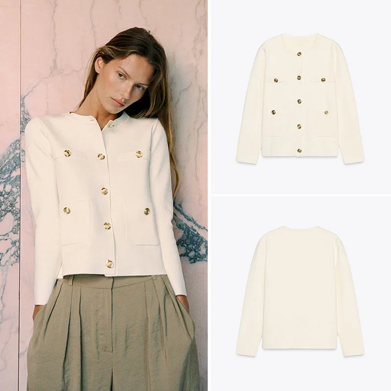 

Новое поступление, женская вязаная длинная верхняя одежда Sve round Ne, универсальная уличная осенняя коллекция, удобный кардиган