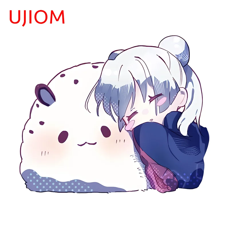 UJIOM Chibi Tsukimi Yachiyo Wall Sticker Game Room Trendy Occlusion Scratch PVC Decal Sitable For Light Switch Kids Room