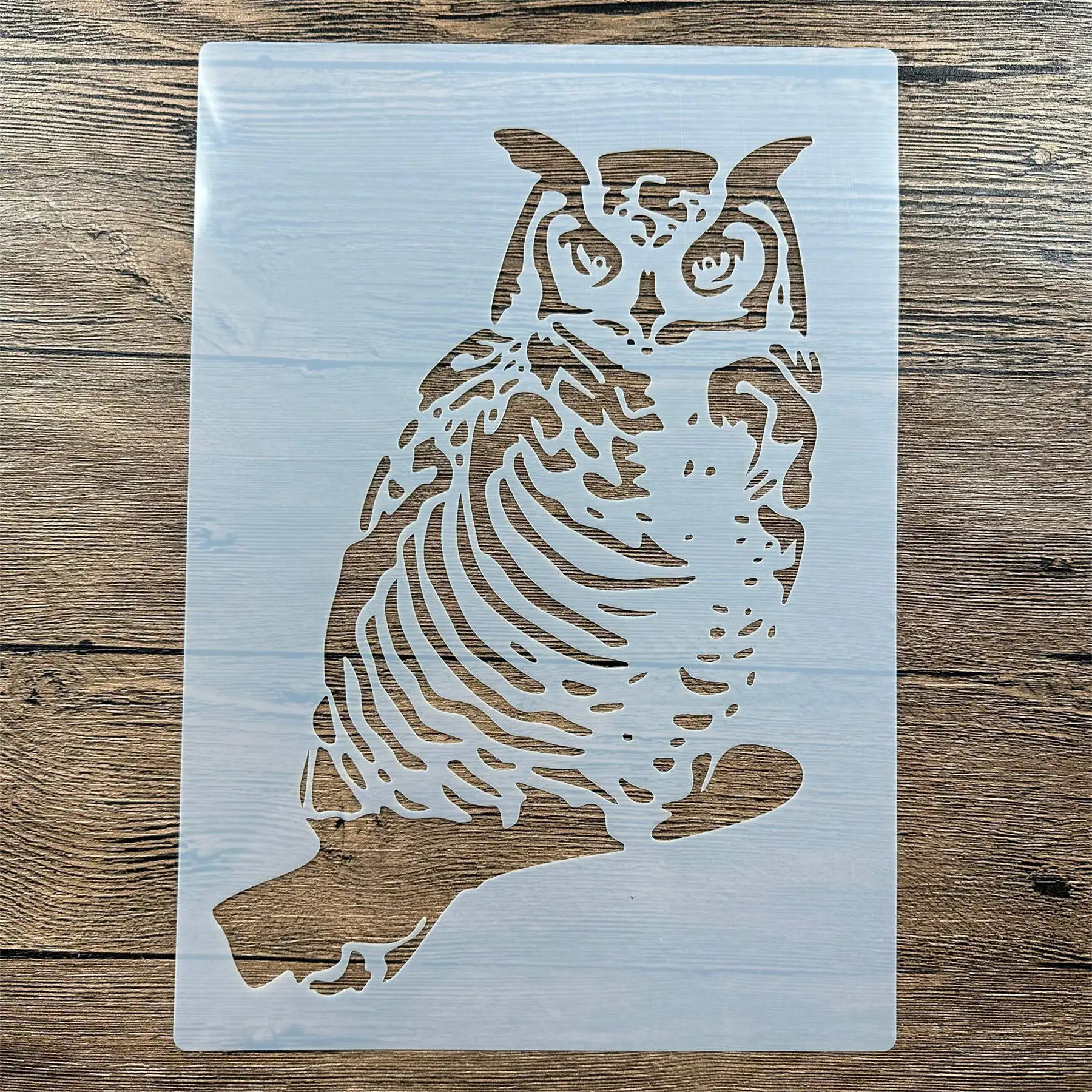 A4 29*21 cm bricolage pochoirs peinture murale Scrapbook coloriage gaufrage Album décoratif papier carte modèle mur hibou