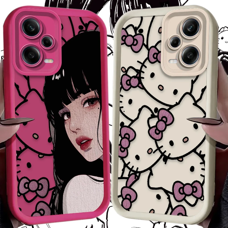 Hello Kitty Tomie Kawakamis Phone Case for Xiaomi Redmi Note 13 12 11 Pro Plus 4G 5G 12S 11S 10S 10 9 9S 8 12C 13C A3 Soft Cover