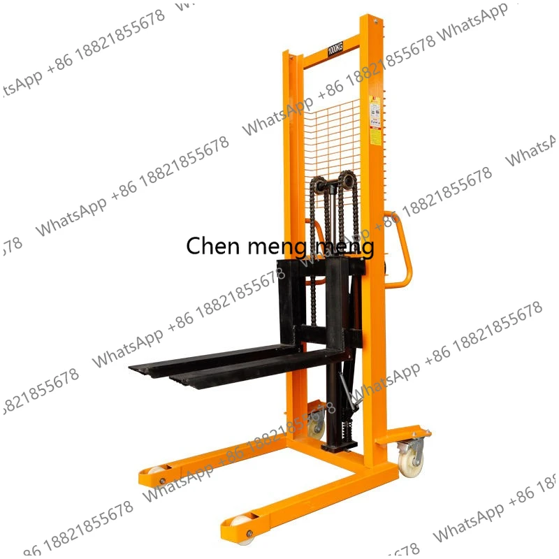 1-ton/2-ton Electric/manual Hydraulic Stacker Cranes Electric Pallet Stacker Forklifts  Used for Warehouse Loading and Unloading