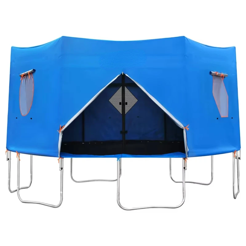 wholesale high quality 8-12 foot trampoline outdoor trampoline with net and tent cover, suitable for adults