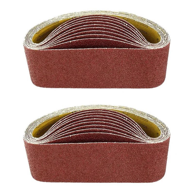 

AT14 3 X 21Inch Sanding Belts 240 Grit Aluminum Oxide Sanding Belt Premium Sandpaper For Portable Belt Sander – 20 Pack