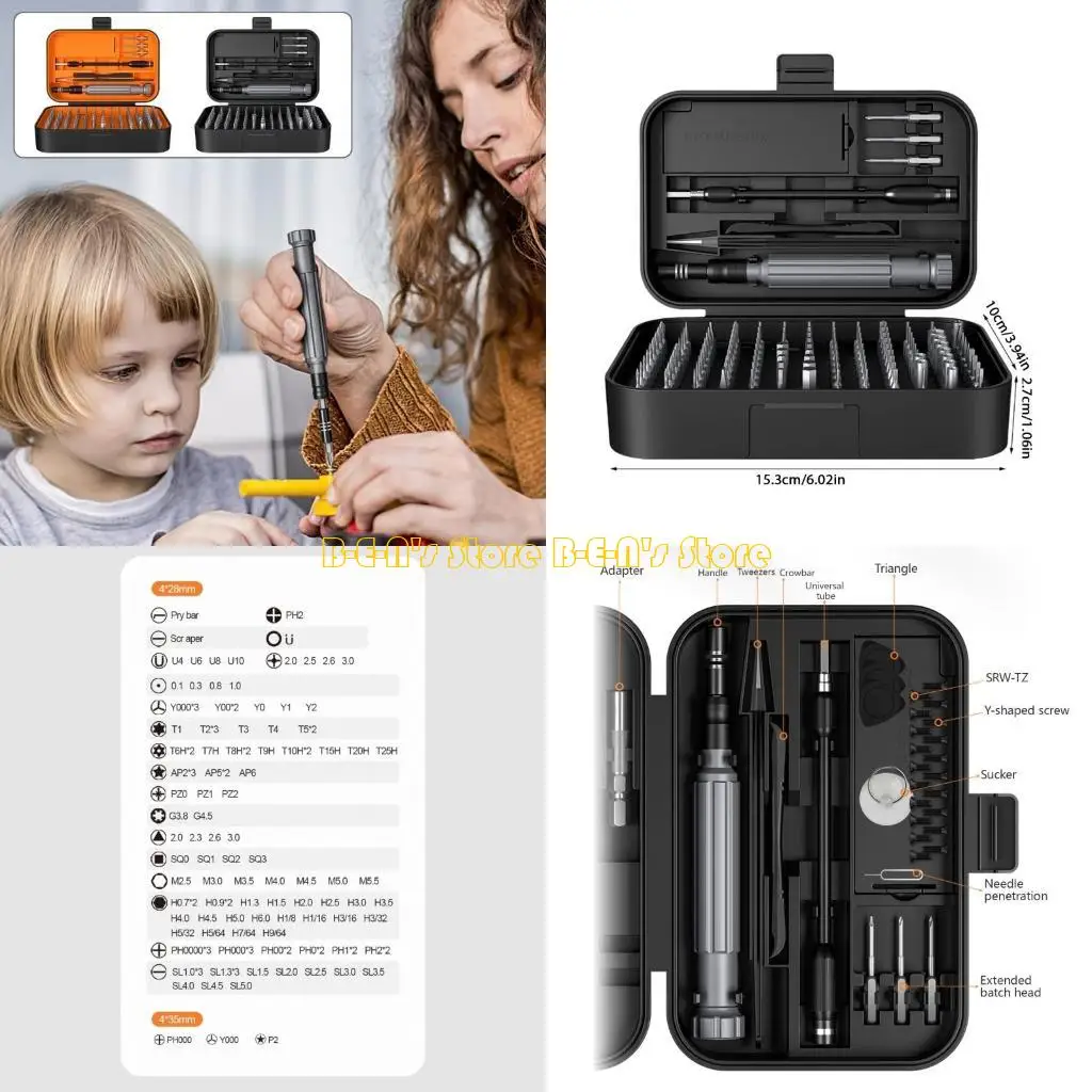y1ad-150-in-1-full-ranges-screwdriver-set-for-electronics-and-home-repair-with-bits-handy-mini-repair-tool