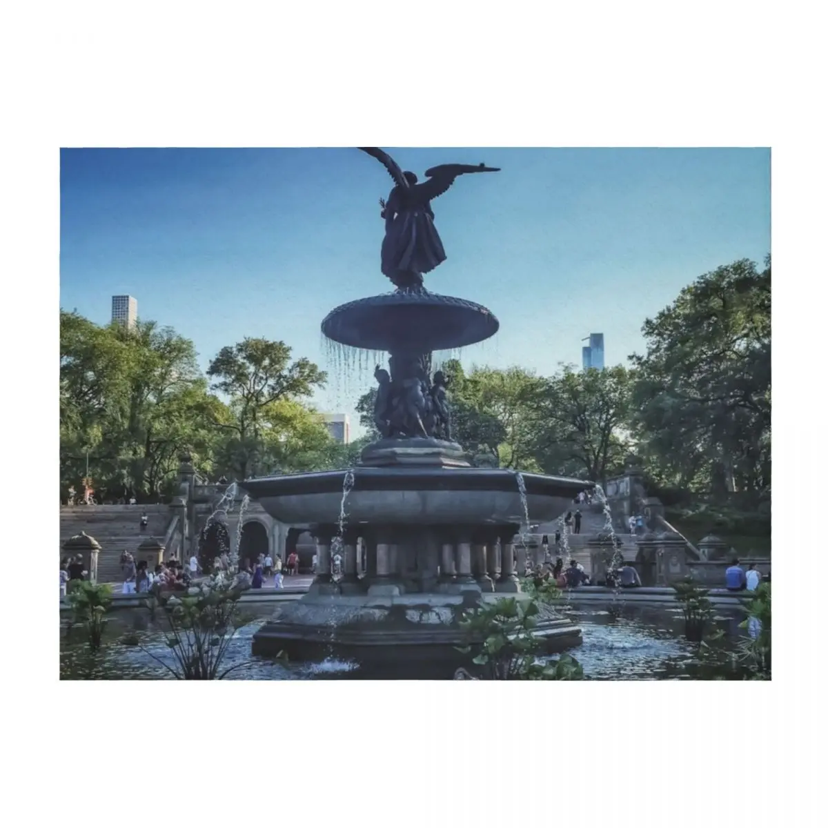 

Bethesda Fountain, Central Park, NYC Throw Blanket Plush christmas decoration Vintage Giant Sofa Blankets