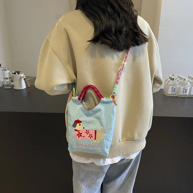 

Women's matching print women's bag shoulder bag nylon bag waterproof shoulder bag fashion canvas tote crossbody bag