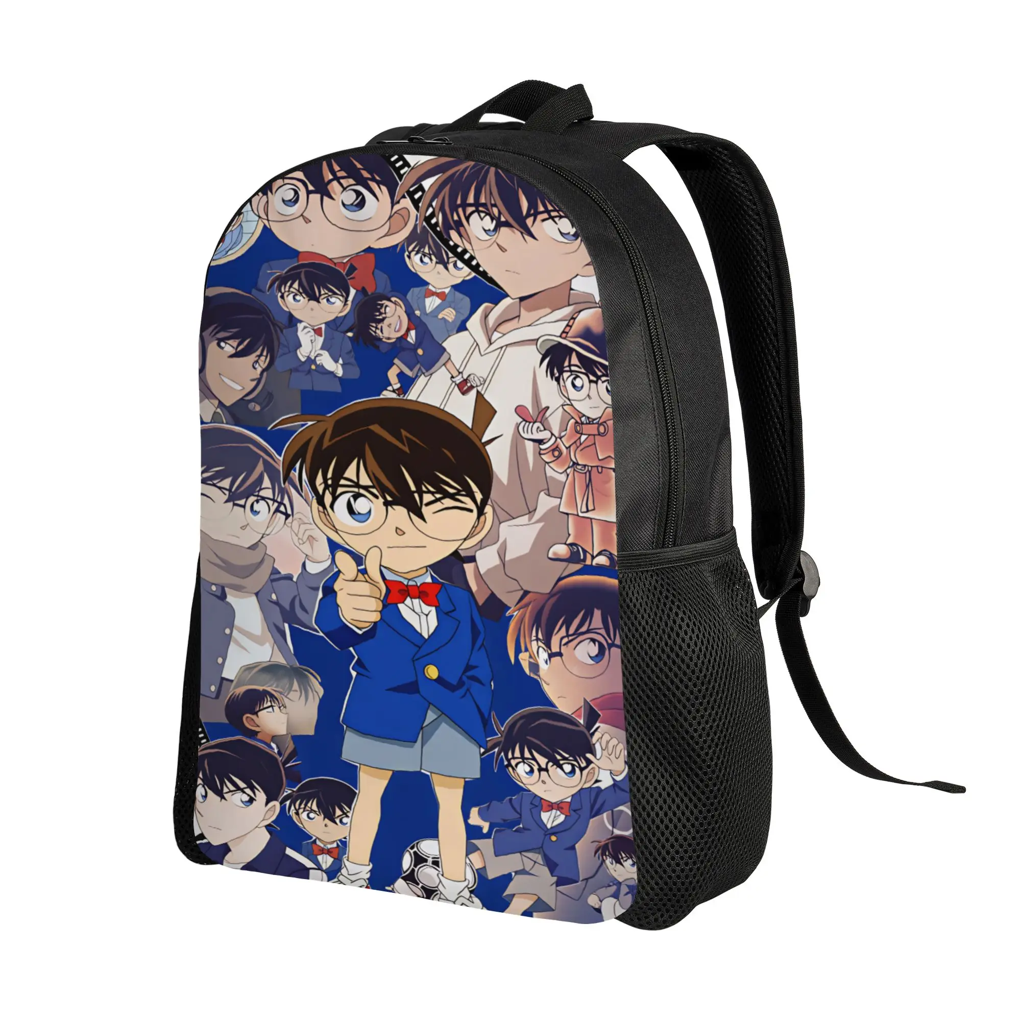 Detectives Conans Backpack  Kawaii Backpacks Student Unisex Travel Soft School Bags Colorful Rucksack