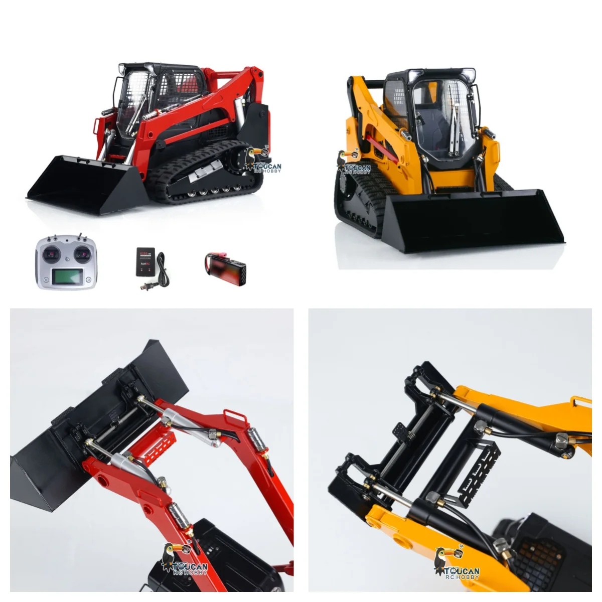 

1/14 Hydraulic RC Tracked Loader SM770 Skid-Steer Remote Control Painted Assembled Vehicle Car Truck Machine Model Toys for Boys