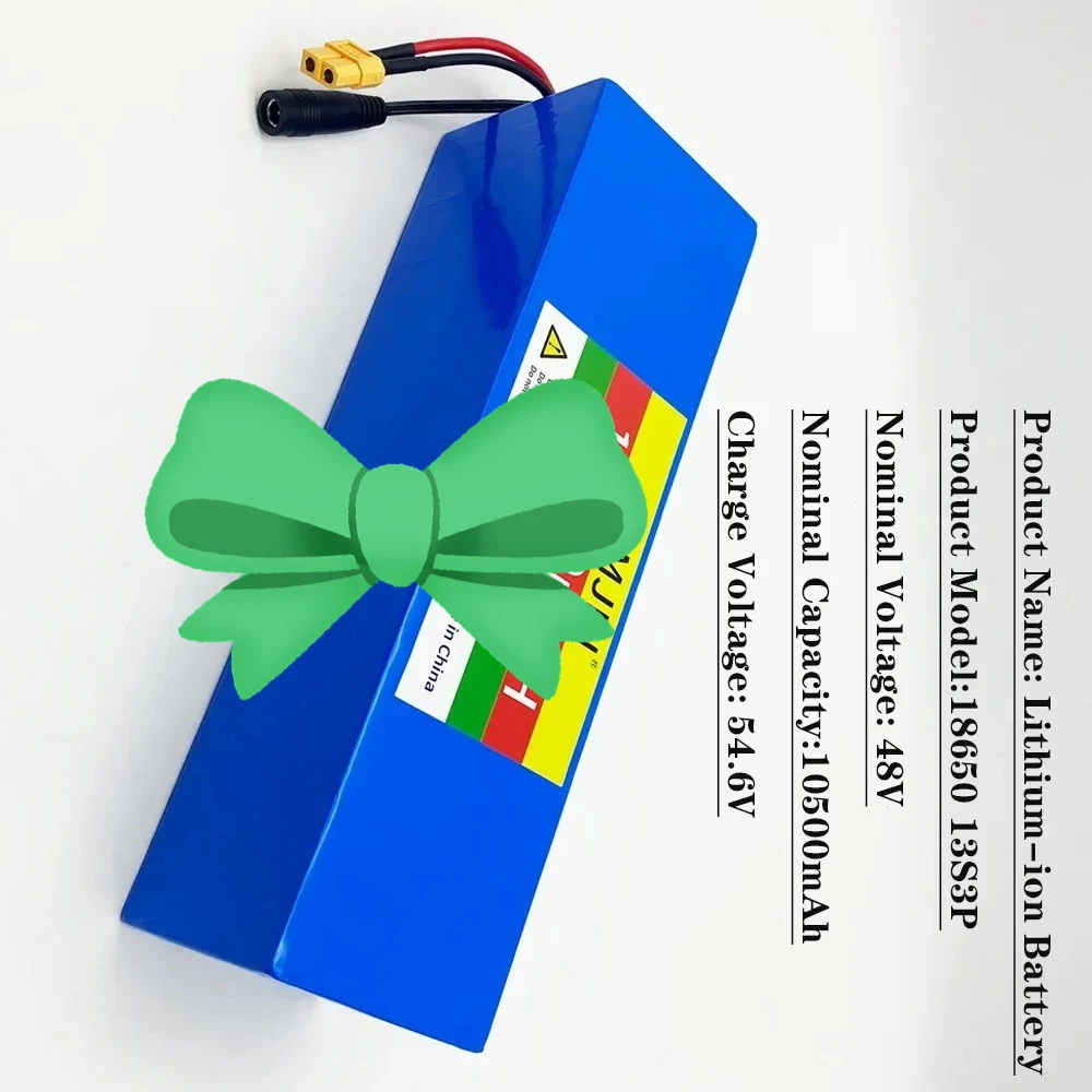 

for Scooters, Bicycles, etc 13S3P 48V 10500mAh Lithium ion Battery Pack with BMS