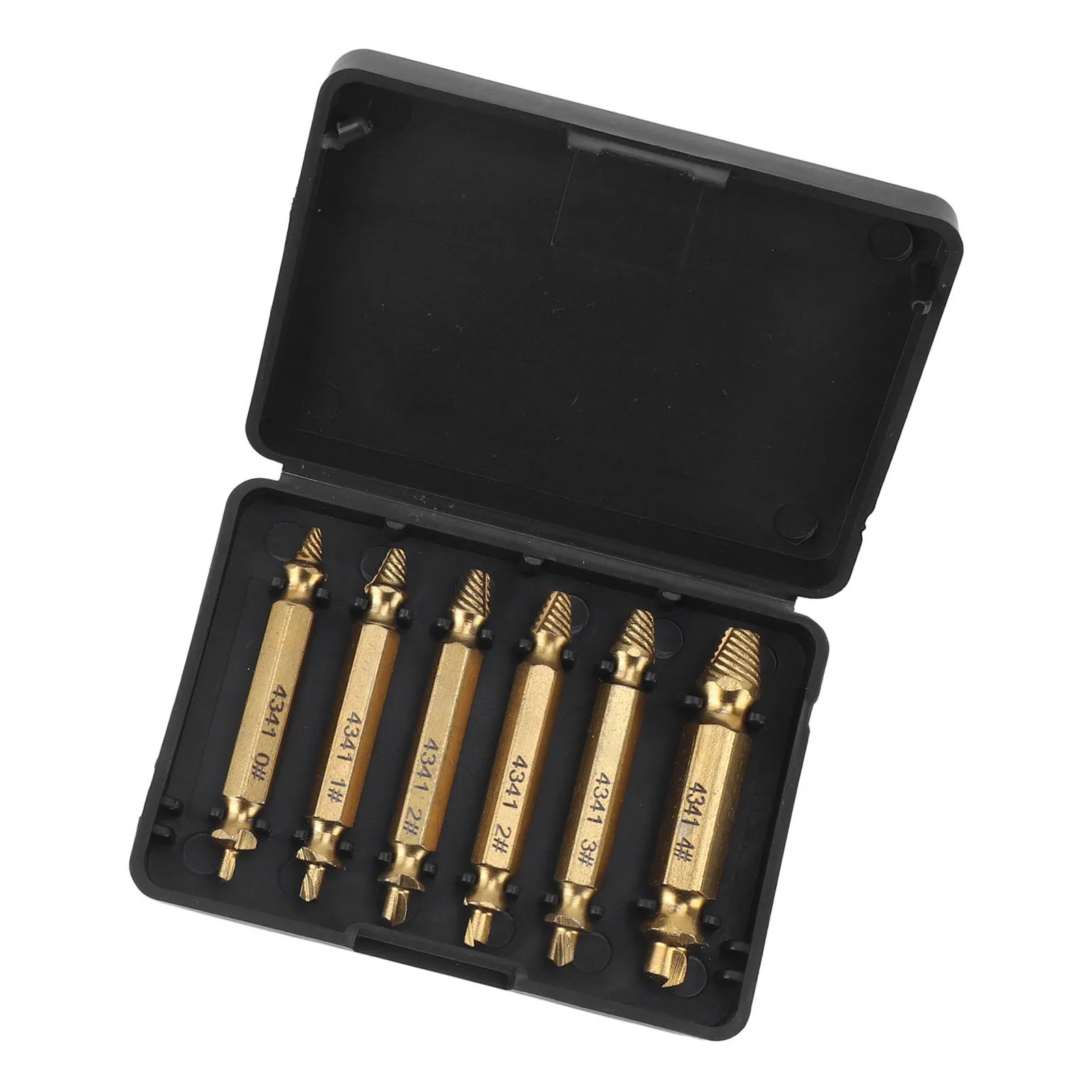 Damaged Screw Extractor Set Broken Stripped Remover Screws Removal Tool HSS Nuts Bolts Drill Bit Tools