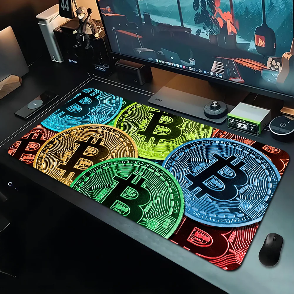 Bitcoin Logo New Arrivals Gamer Speed Mice Retail Small Rubber Mousepad Size for big CSGO Game Desktop PC Laptop