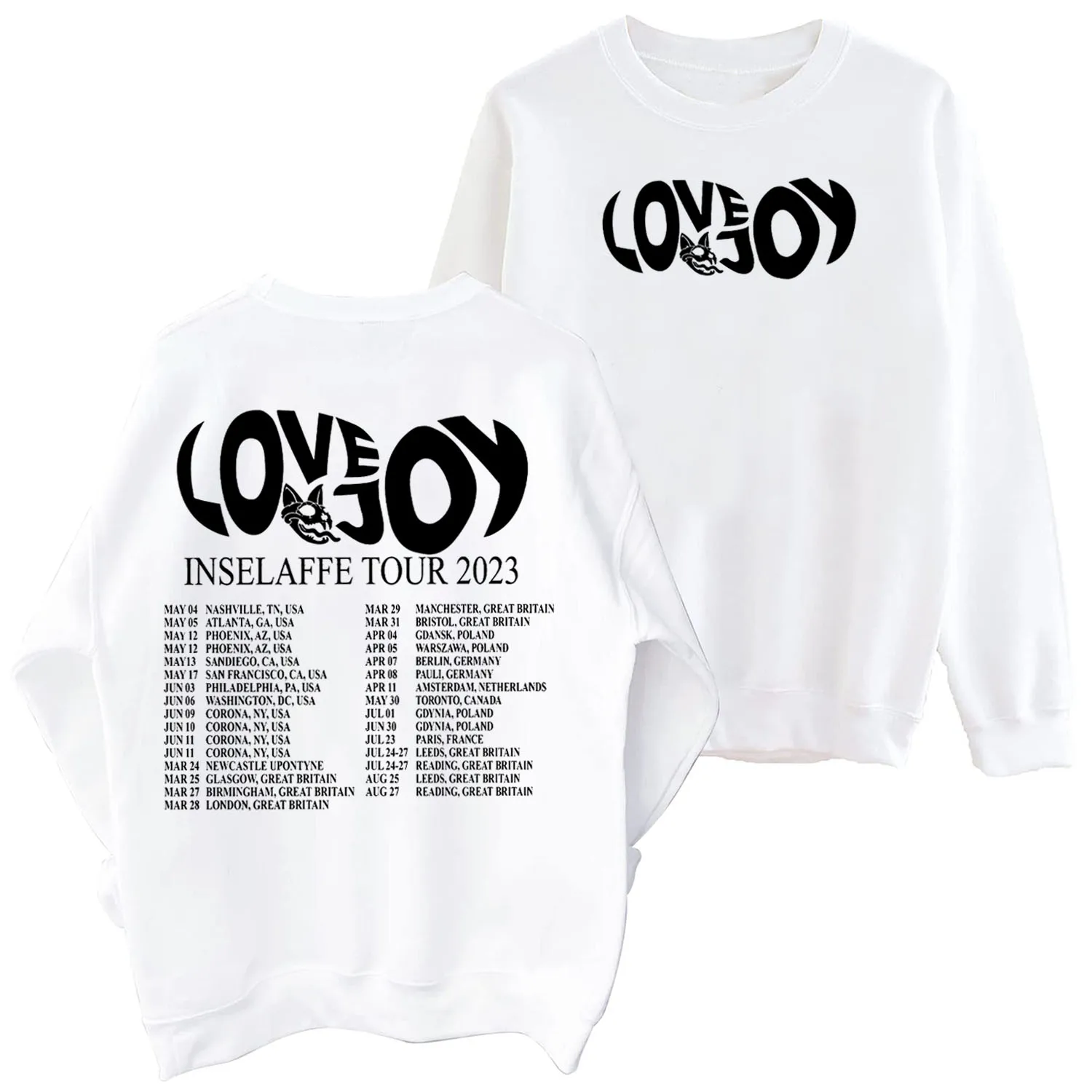 Lovejoy North Hern Autumn Tour Crewneck Hoodie Lovejoy Sweatshirt Lovejoy Merch Oversized Sweatshirt Pullover Tops