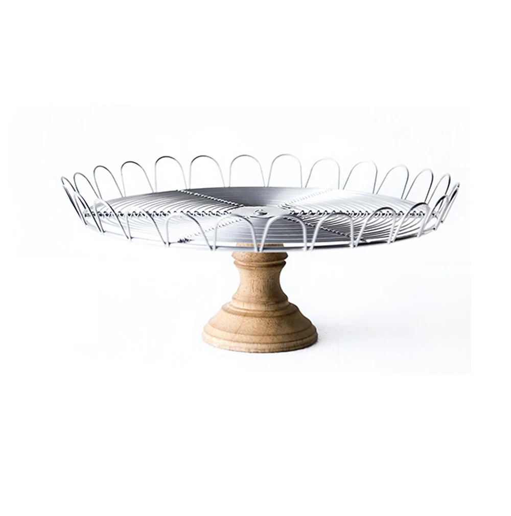 

Traditional Handmade Pedestal Round Cake Stand