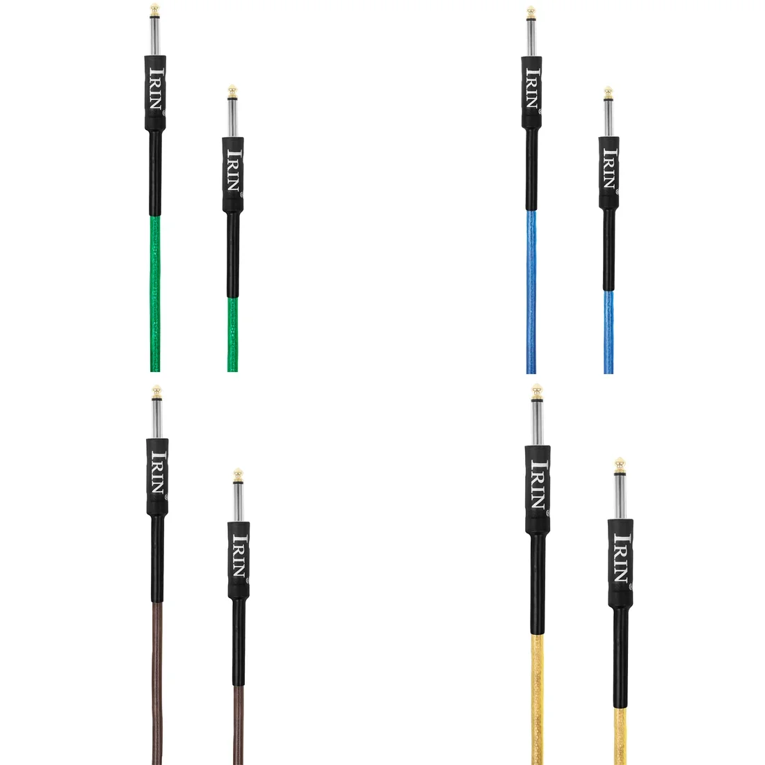 Cable de Audio de colores, 3M, 6M, 10M, enchufe de 6,5mm, sin ruido, Cable de reducción, accesorios y piezas de guitarra