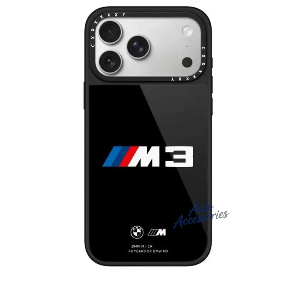 

Blue Black Red For Bmw M Power M3 Emblem Car Phone Case For IPhone 17 16 15 14 13 12 11 Pro Max X XR Plus Phone Shell Sticker