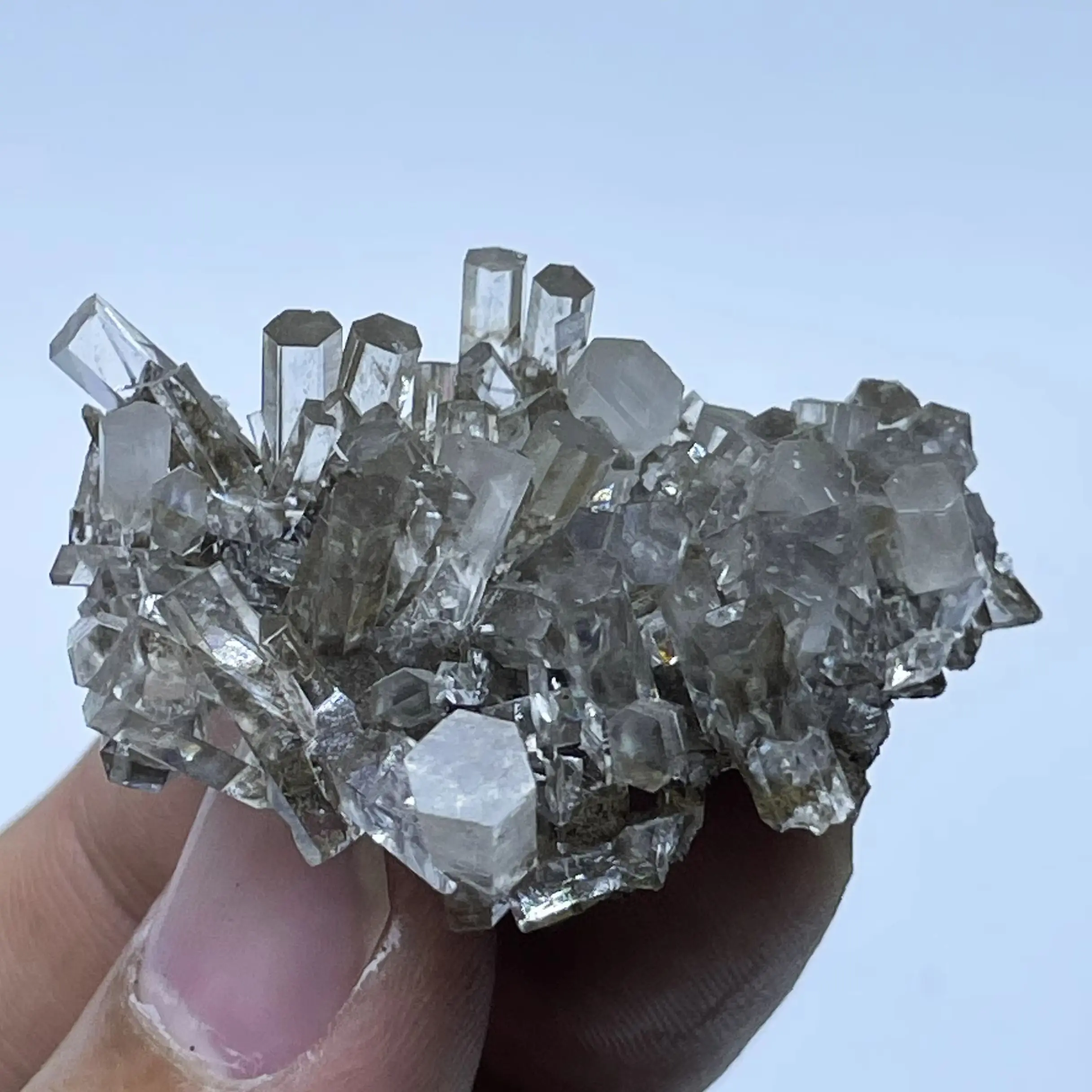 Natural Aurora Calcite Crystal Cluster Mineral Specimen Raw Quartz Rock Healing Decorationian