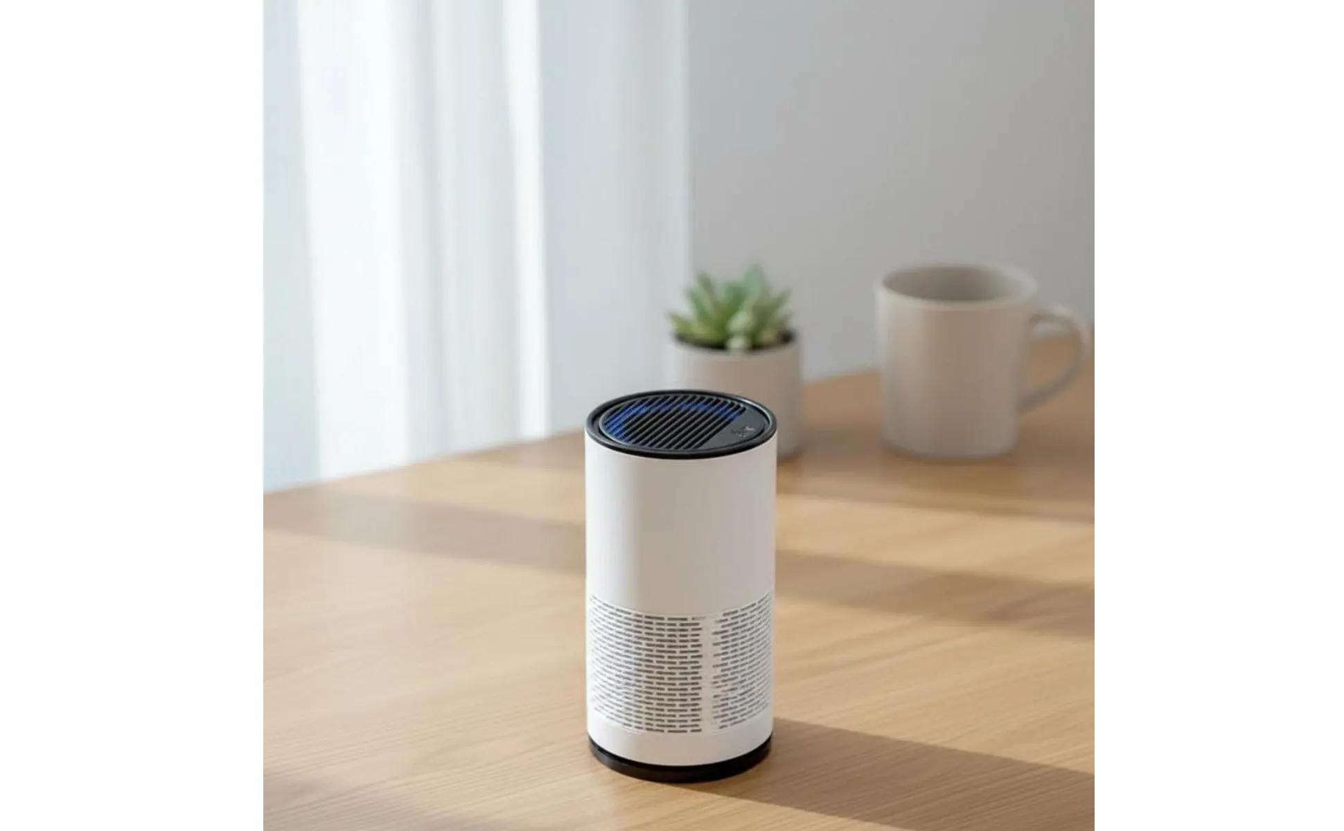 Smoke Eater Removes Allergens & Odors Desktop Smoke Screen Desktop Air Purifier Quiet Function Small Air Purifier for Bedroom