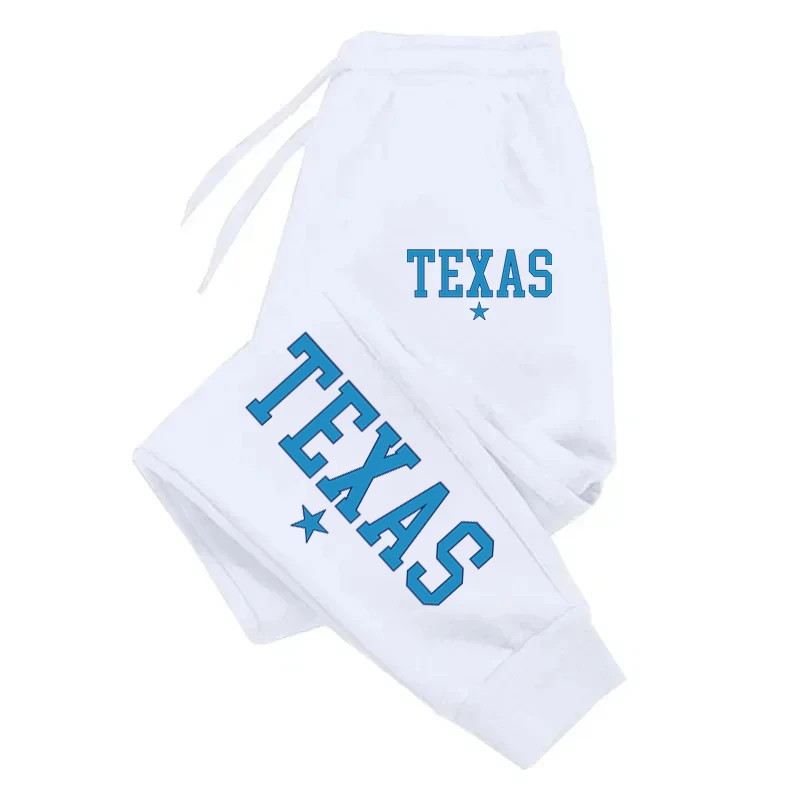 

Женские свободные штаны Texas City, спортивная одежда с буквенным принтом и шнуровкой, повседневные теплые брюки, модель Y2K
