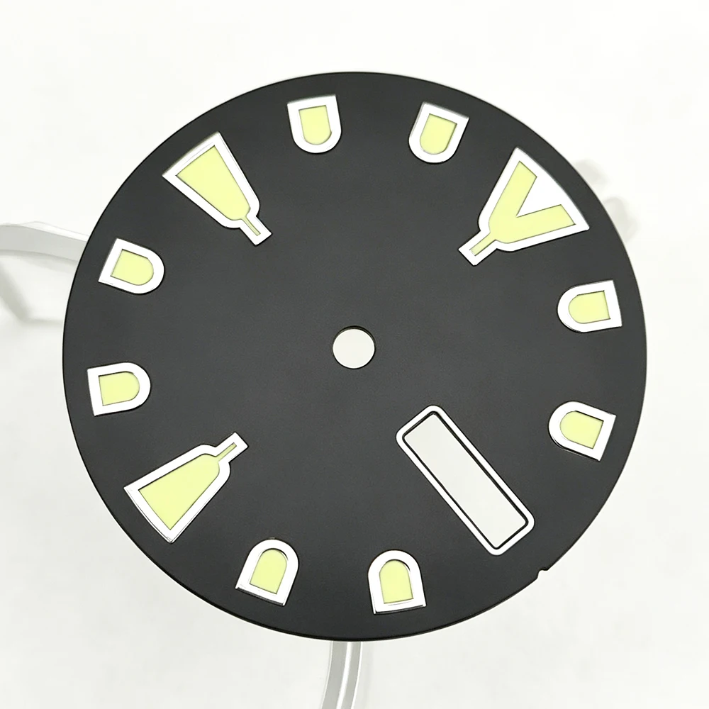 NH36 dial 28.5mm dial green luminous lumen Gradient dial dial suitable for NH36 movement men watch dial Watch accessories